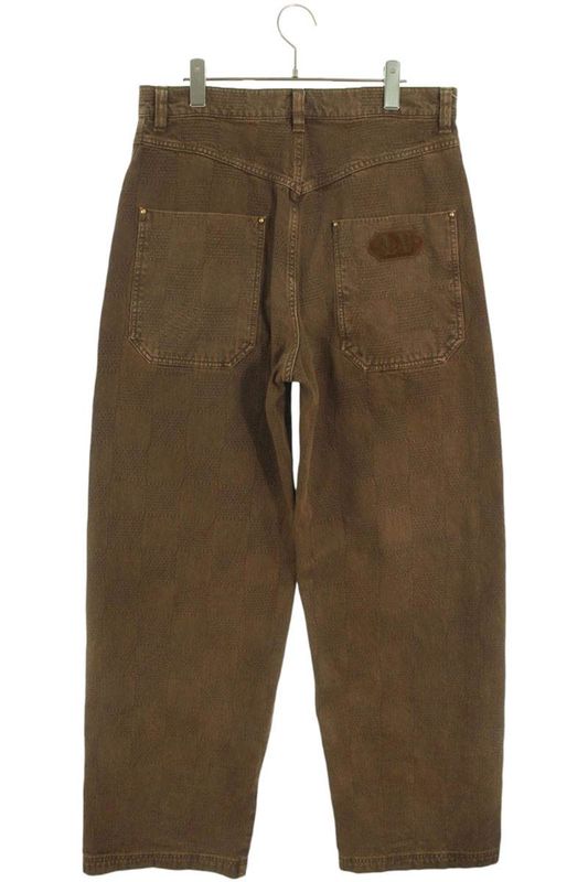 Louis Vuitton 24AW Rm242m MKB Hrd82w Damier Workwear Denim Pants Men's 29