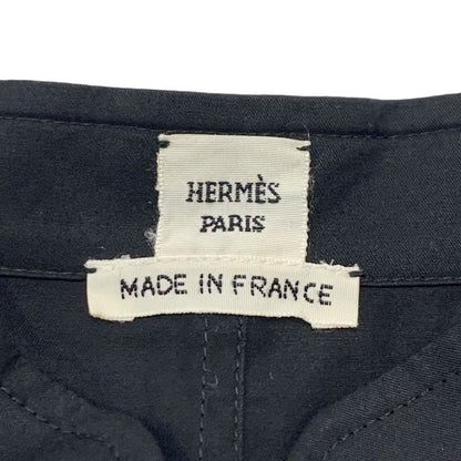 Hermes Dress Cotton Black Embroidery Shirt