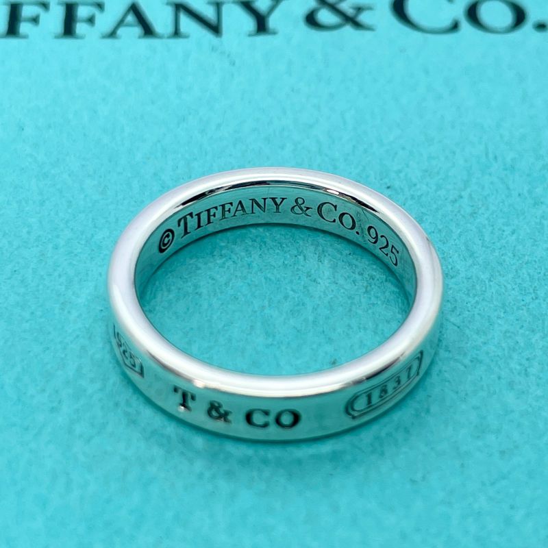 #8 Tiffany & Co 1837 Narrow Ring Polished 24-3199s