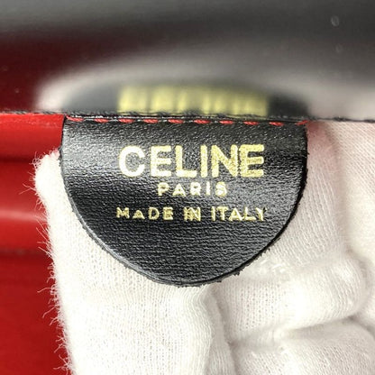 Celine Handbag Leather Vintage Black Gancini Leather Women