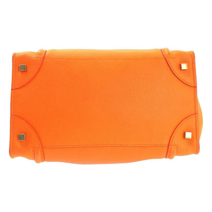 Celine - Phoebe Period Luggage Mini Shopper Leather Tote Bag - Orange - Women