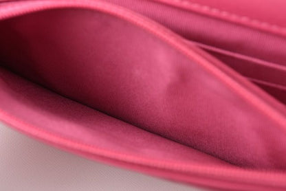 Chanel Chain Wallet Shoulder Bag Long Wallet Clutch Chanel Lambskin Pink Silver