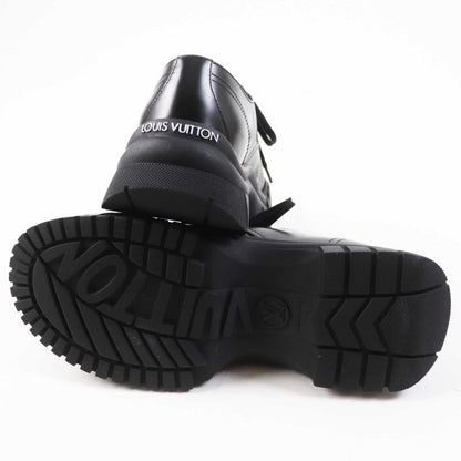 Louis Vuitton 2023 Ruby Line Lace-up Leather Shoes Black 38 With Box And