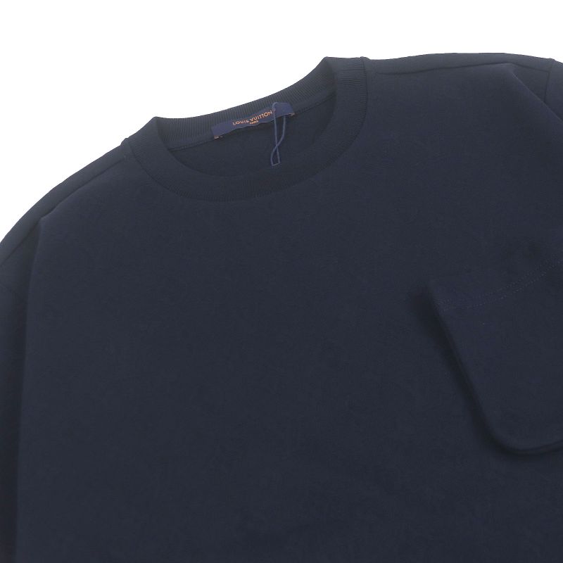 Louis Vuitton 24SS 1afbaf Pique Cotton T-shirt Cut And Sewn Monogram Navy S