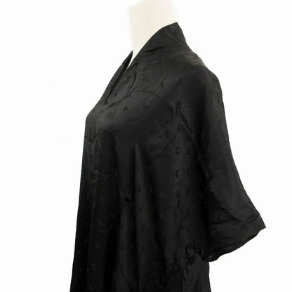 23ss Balenciaga Logo Allover Asymmetrical Shirt Dress Size M 725717 Tn005 Women