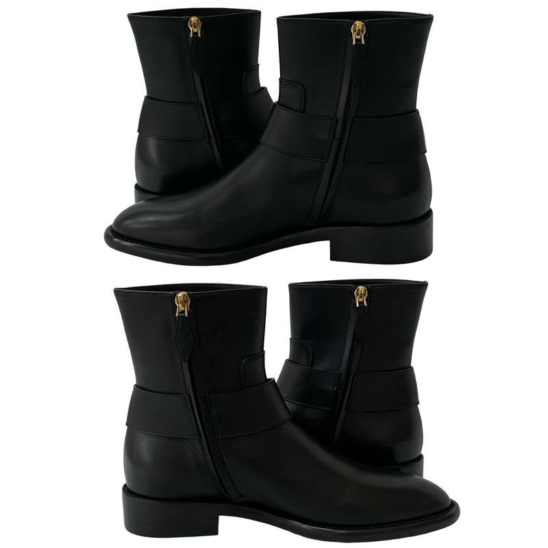 Louis Vuitton Waist Side Line Ankle Boots Logo Hardware