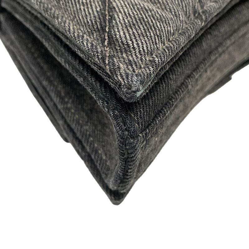 Balenciaga Shoulder Bag Crash 736016 Black Chain Shoulder/quilted