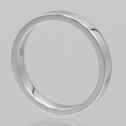 Cartier C De Cartier Engraved Pt950platinum 13.5 Ladies 5.3g Ring