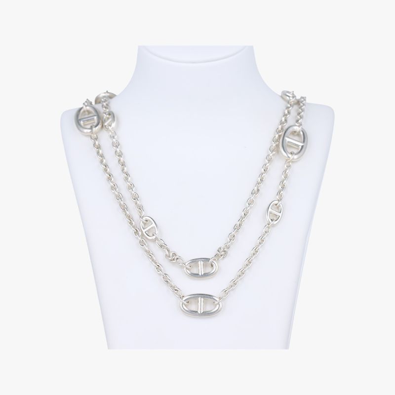 Hermes Farandole Chaine D'ancre Argente Silver Ag92519c121978