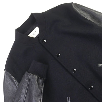 Celine 22AW 2v09m896c BOY DOLL Teddy Jacket Boy Doll Back Logo Leather Cutting