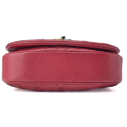 Chanel Shoulder Bag Tote Bag Matelasse Full Flap Chain Shoulder Caviar Skin Red