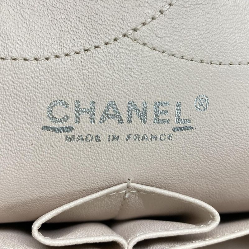 Chanel Shoulder Bag Double Flap Matelasse /255 Ivory And Light Pink Lambskin