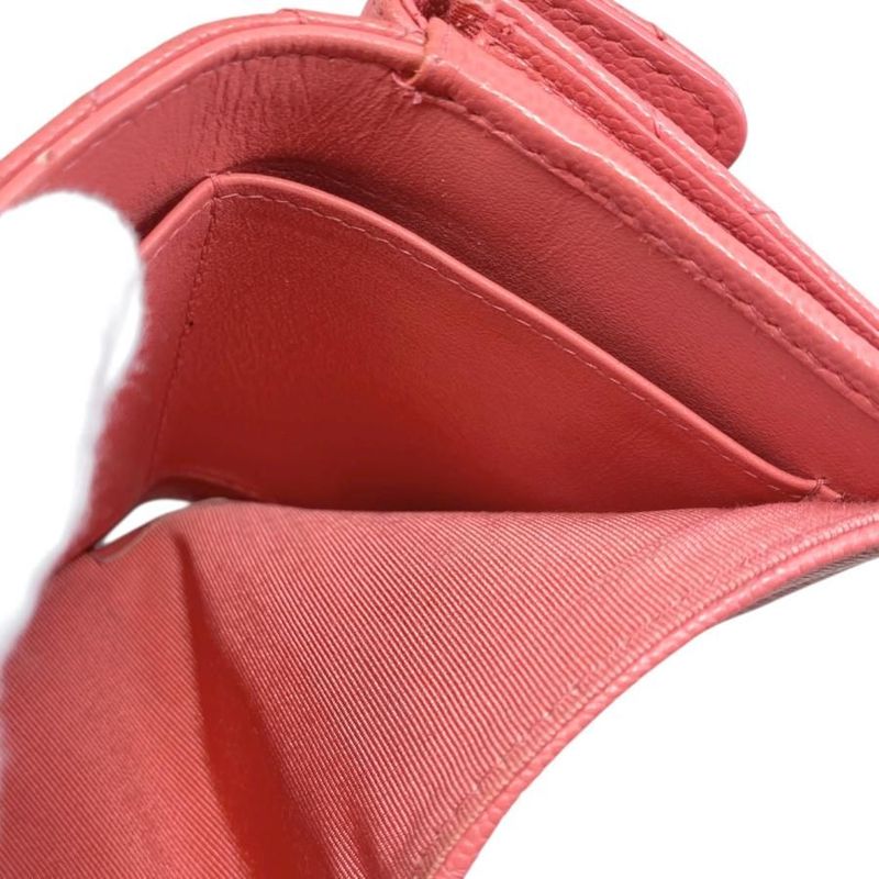 Chanel Trifold Wallet Classic Small Flap Wallet Ap0230 Matelasse Caviar Skin