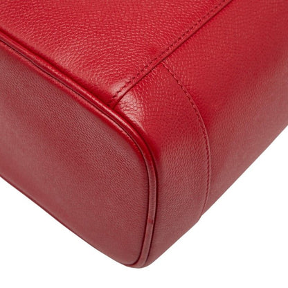 Chanel Coco Mark Vanity Bag Handbag Red Caviar Skin Ladies Chanel