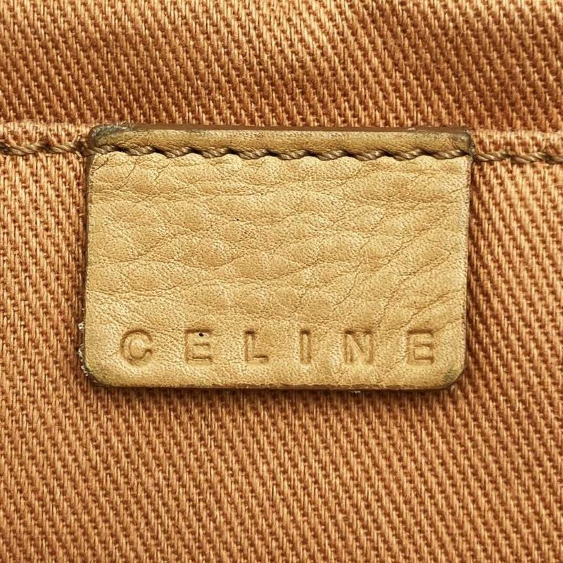Celine CE00 13 Boogie Bag Handbag Beige Leather Women Men Fashion
