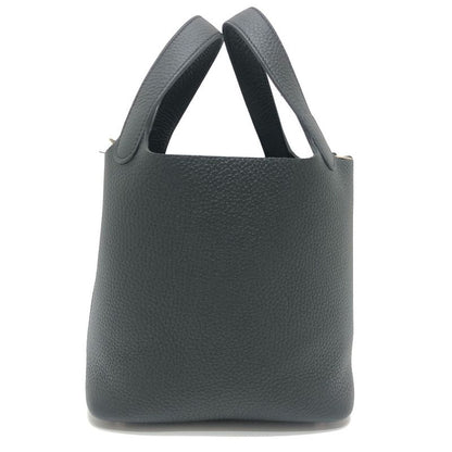Hermes Handbag Picotin Lock PM Picotin PM Taurillon Clemence Svhardware Black