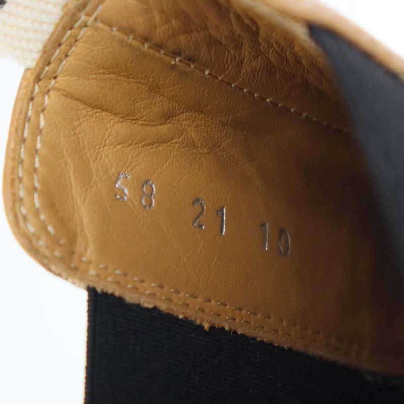 Loewe Side Gore Leather Boots Camel Brown 42