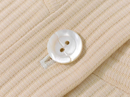 Authentic Fendi Cotton Viscose Acetate Cupro Jacket Outerwear Beige Women's