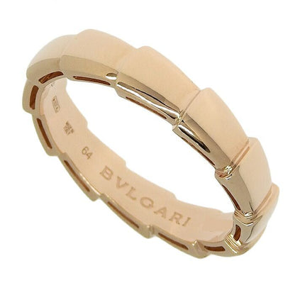 Bvlgari Bulgari Serpenti Viper Ring 18K Pink Gold 750 Pink Gold #64 Equivalent