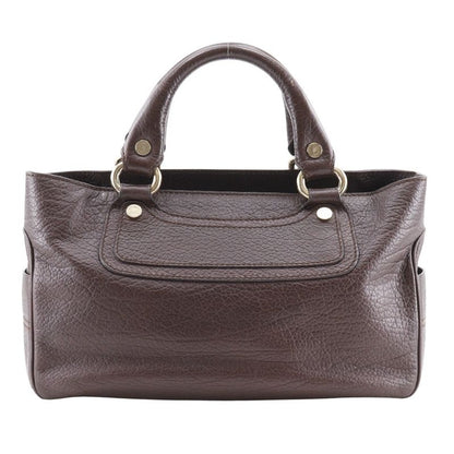 Celine Boogie Bag 134023 Leather Dark Brown Ladies Handbag