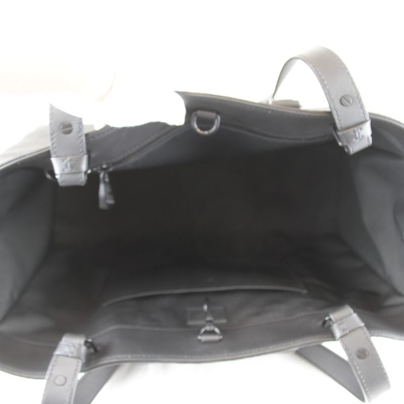 Louis Vuitton Sac Pla 24H M21865 Tote Bag Taurillon Monogram Black Luxury
