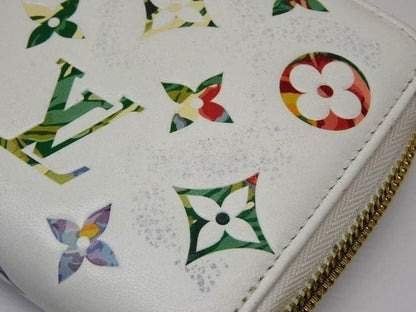 Louis Vuitton Zippy Wallet Long Wallet M81694 Monogram Floral LV Garden White