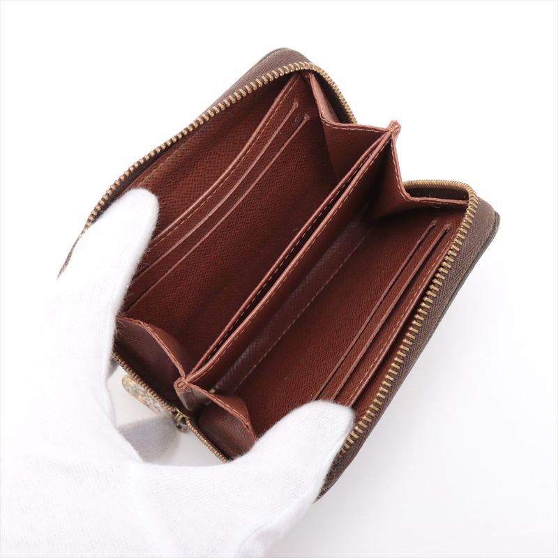 Louis Vuitton Monogram Zippy Coin Purse Zippy Wallet Round Zip Compact Wallet