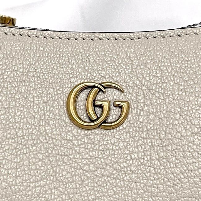 Gucci Mini Shoulder Bag Aphrodite White GG Marmont