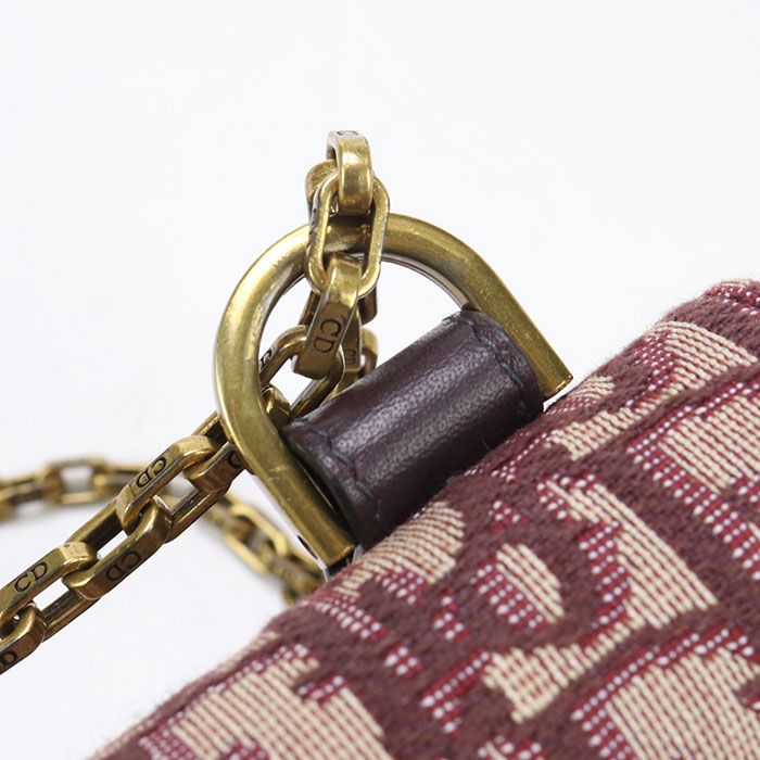 DIOR Chain Pouch Small Saddle S5614ctzq Crossbody Shoulder Bag Jacquard Women's