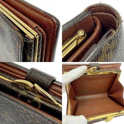 Louis Vuitton M61663 Monogram PVC Portmonnais Vieviennois Brown 403688 Bifold