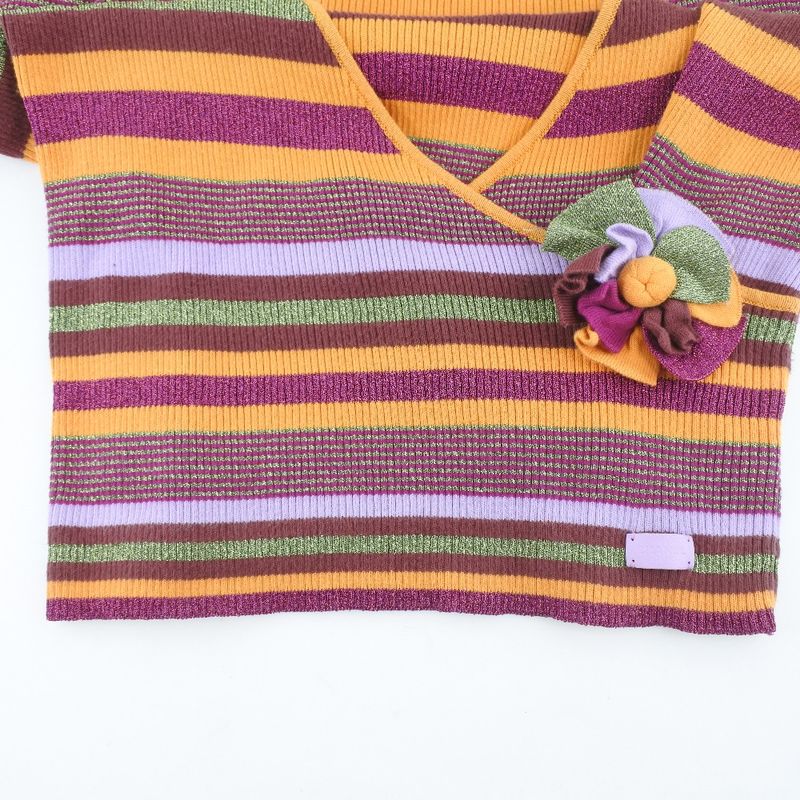 Chanel Cache Coeur Striped P17171v00904 Cotton And Rayon And Polyester Women's