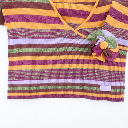 Chanel Cache Coeur Striped P17171v00904 Cotton And Rayon And Polyester Women's