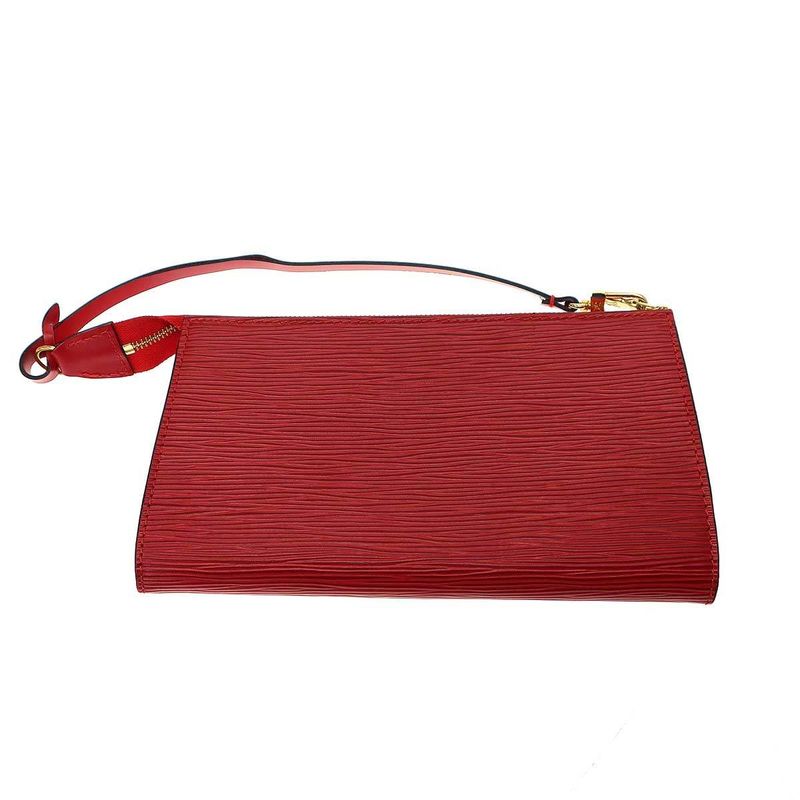 Louis Vuitton Epi Pochette Accessoire Pouch Serial Ar0978 Red