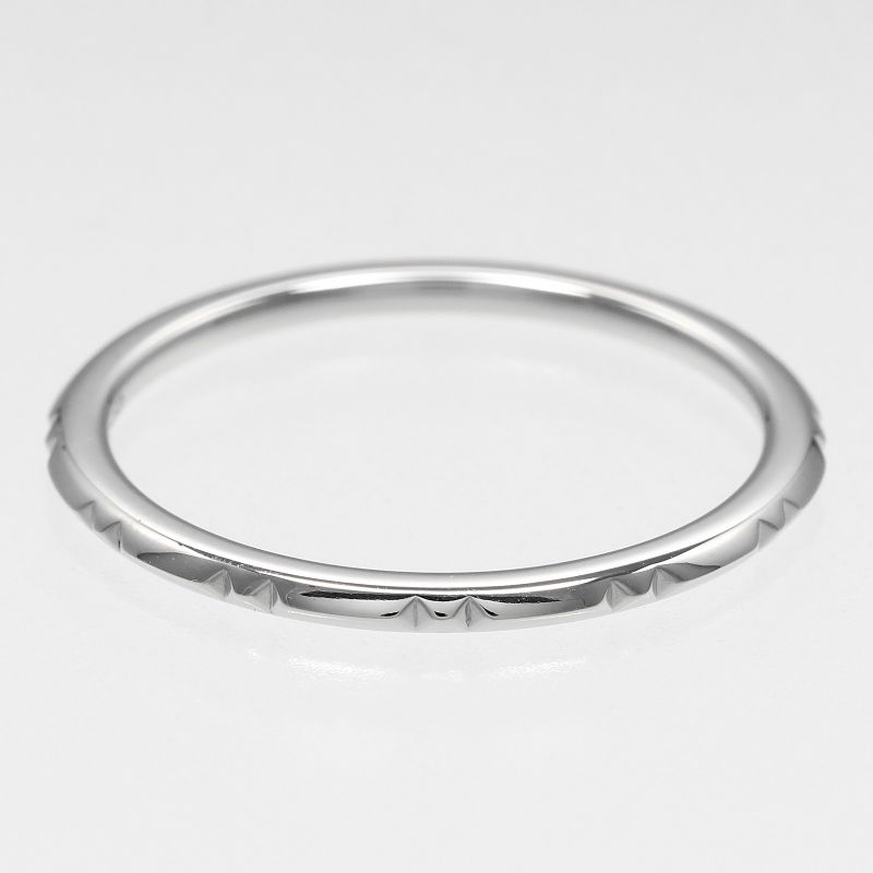 Tiffany & Co True Band 1.5mm (0.06in) Model Pt950platinum 19.5 Men's 3.28g Ring