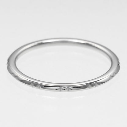 Tiffany & Co True Band 1.5mm (0.06in) Model Pt950platinum 19.5 Men's 3.28g Ring
