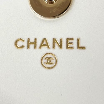 Chanel Shoulder Bag Minimato Pearl White