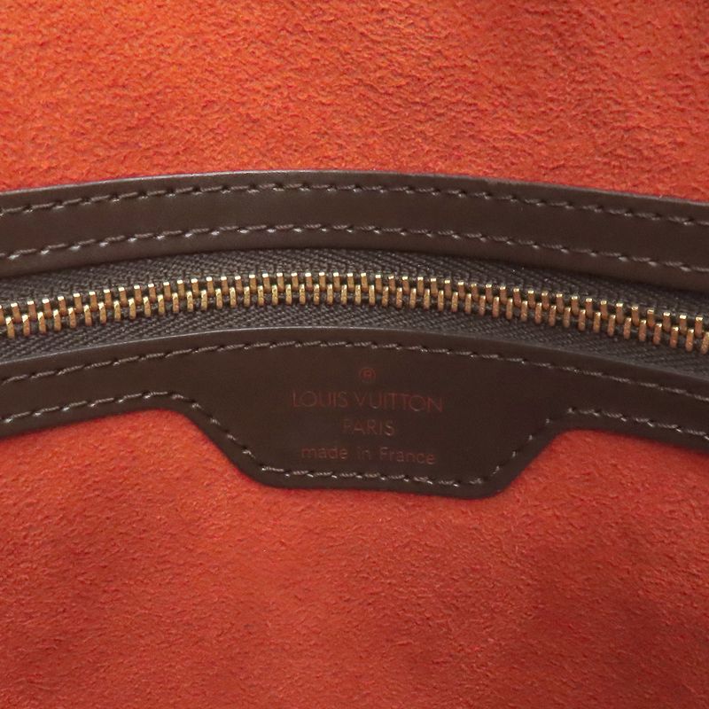 Louis Vuitton Venice PM Tote Bag Damier Canvas Damier Ebene Gold Hardware Brown