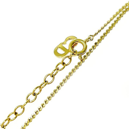 Christian Dior GP Rhinestone CD Logo Necklace Women 336148 Necklace