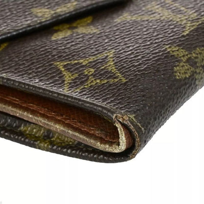 Louis Vuitton Bifold Wallet Monogram W Hook Brown Set Of 2 02bs059