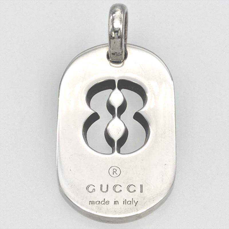 Gucci 8 Eight Plate Pendant Top Sv925 77g Silver Unisex