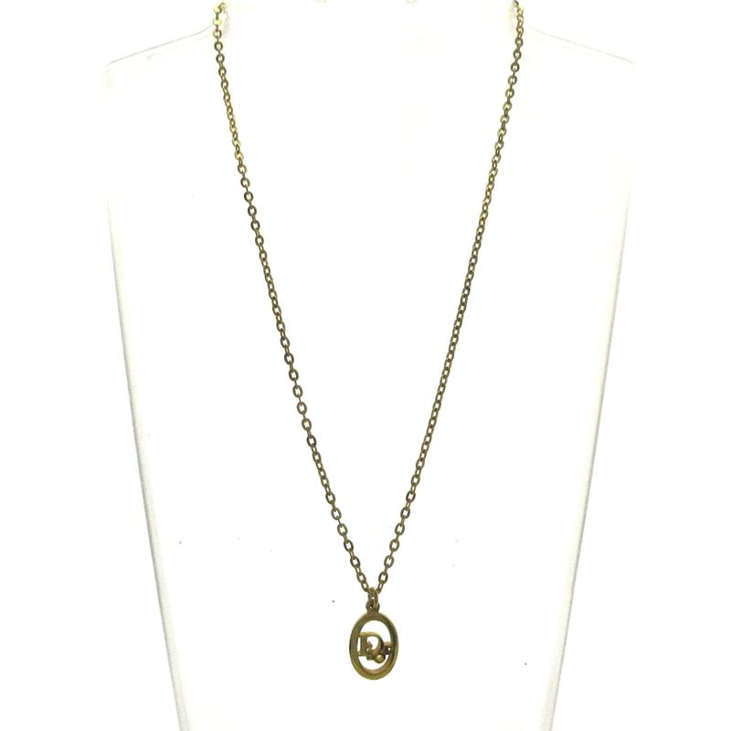Dior/christian Dior Necklace - Gold CD Motif