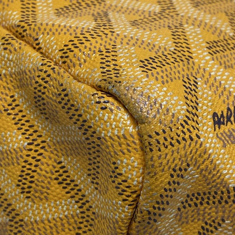 Goyard Saint Louis PM Yellow Leather Tote Bag
