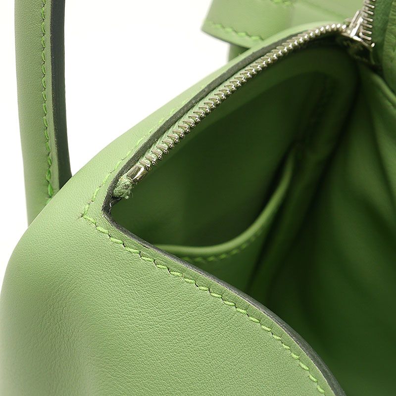 Hermes Lindy Mini Shoulder Bag Stamped W 2024 Green Unused