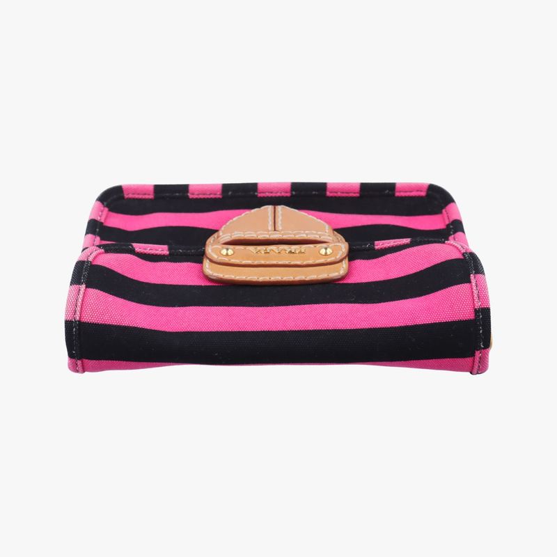 Prada Canapa Ligue Black And Brown And Pink Canvas Bt07857/b