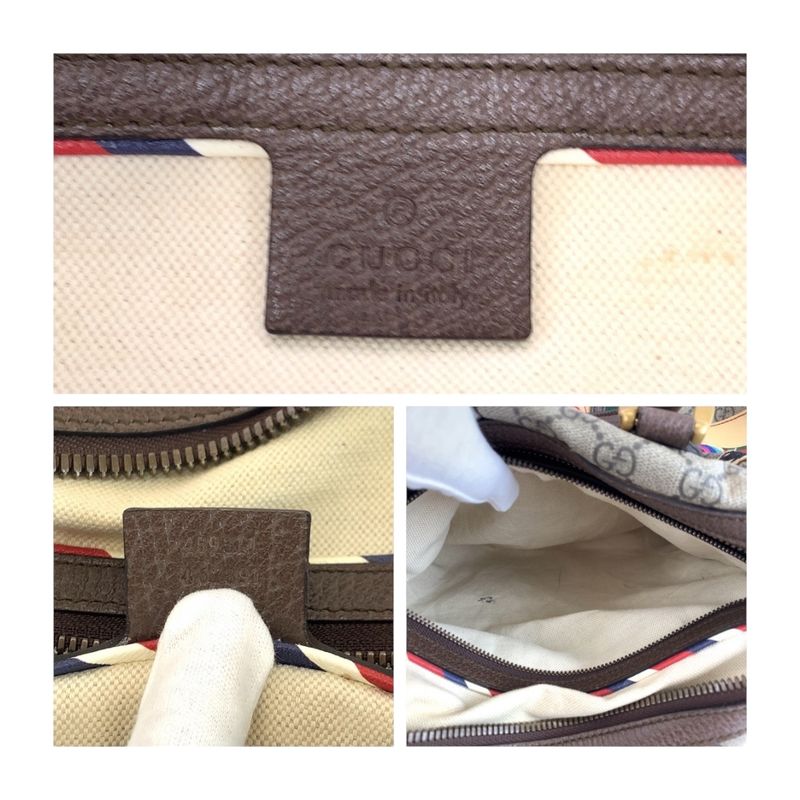 Gucci Sherry Line Courier Beige Brown Multicolor 459311 Shoulder Bag Handbag