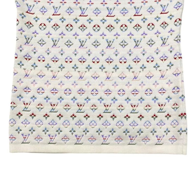 Louis Vuitton Short Sleeve Sweater Logo Monogram Knit Rw222b Tt9 Fnks99 XS Size