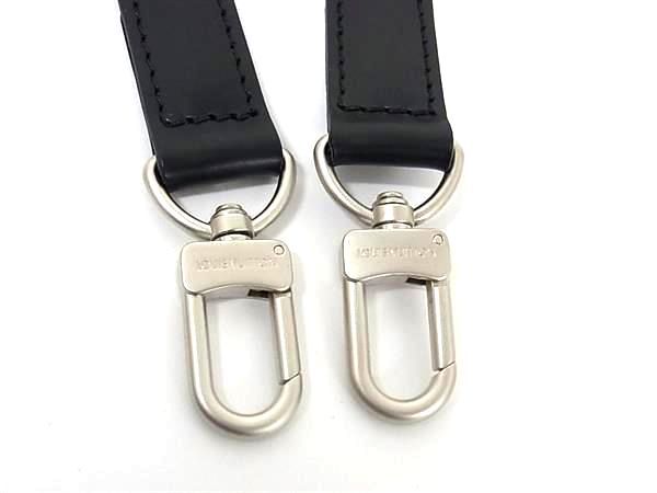 Louis Vuitton Tadao PM NM Leather Bag Shoulder Strap Crossbody Black Fk9255