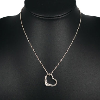 Tiffany & Co Open Heart Elsa Peretti 925 Silver Ladies 4.7g Necklace