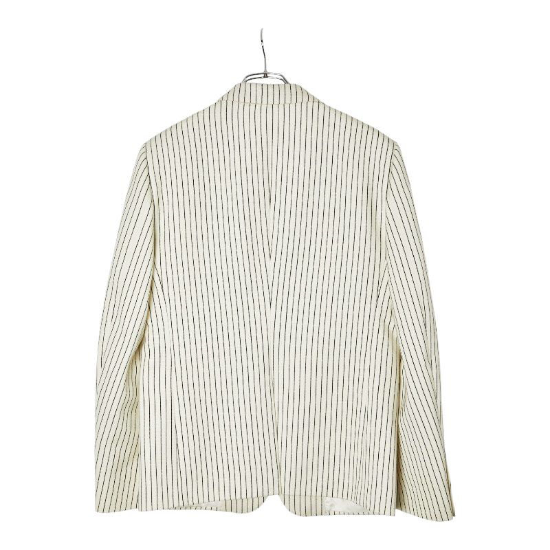 Celine Stripe 2B Tailored Jacket Bleather Size 48 2v376881c Off White Black