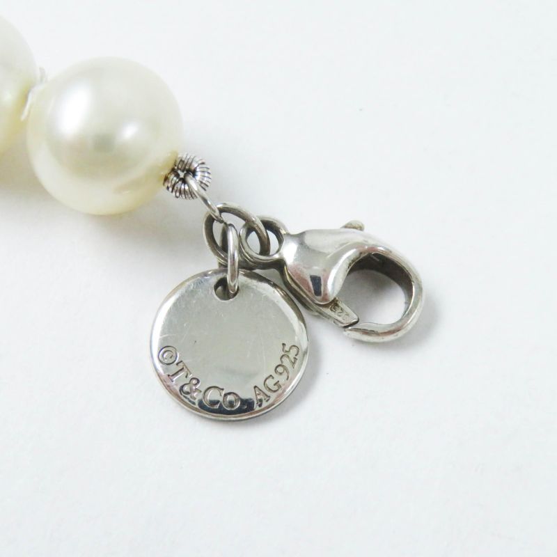 Tiffany & Co Necklace Freshwater Pearl Ag925 White Silver